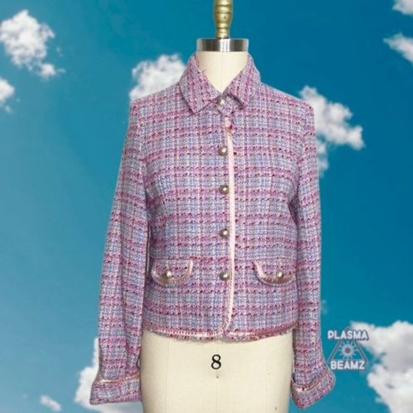 Abercrombie & Fitch Designer Boucle JackieO Jacket - Picture 1 of 10